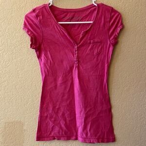 Pink Fitted Aeropostale Womens tshirt - Size: Small